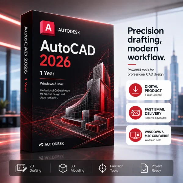 Autodesk AutoCAD 2026 - 1 year, Windows & MAC